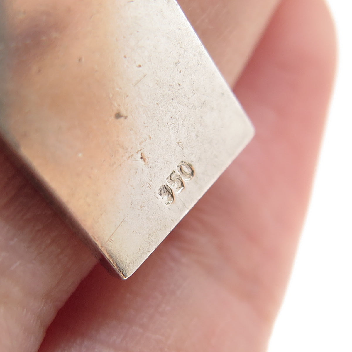 950 Silver Vintage Cross Religious Charm Pendant