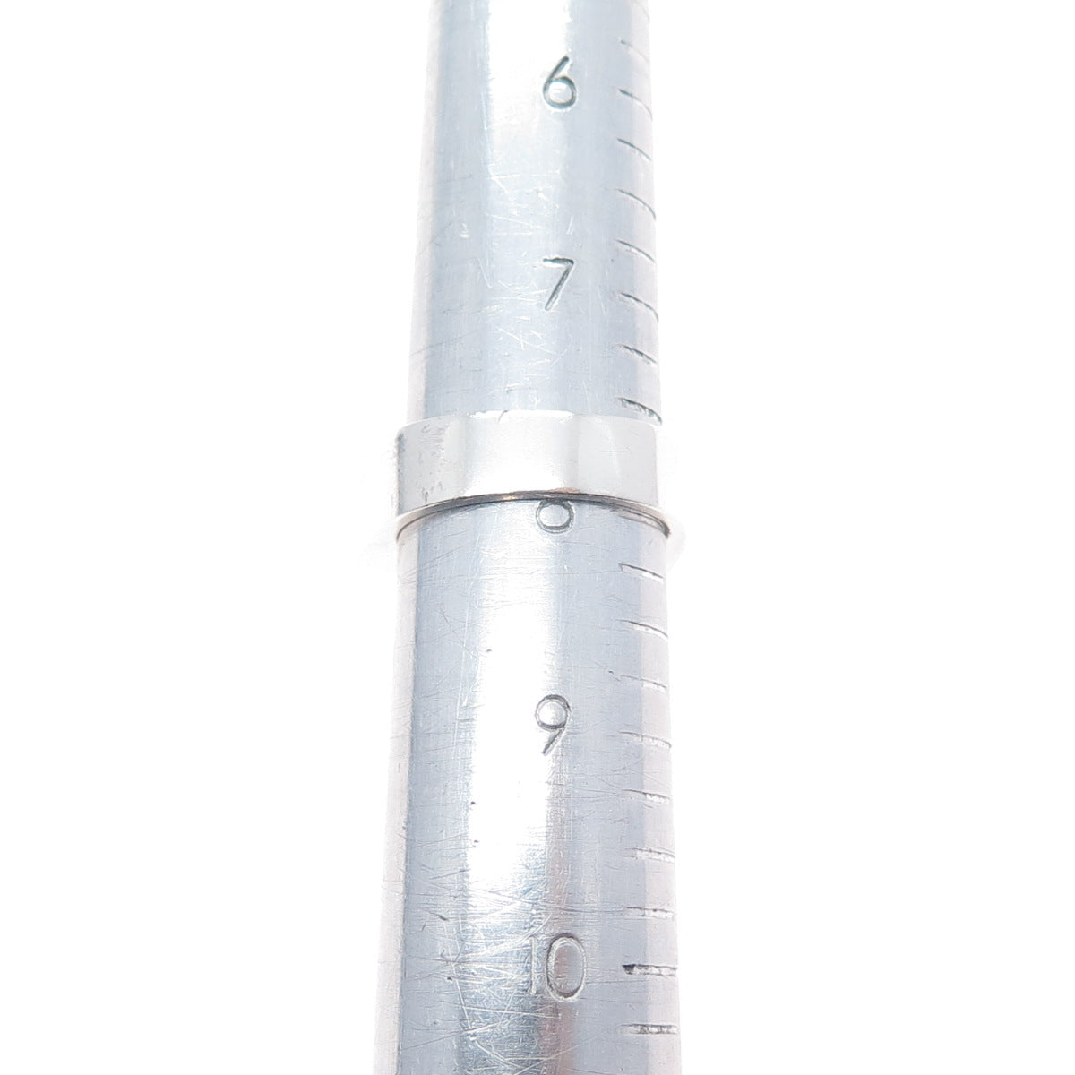 18K Gold 925 Sterling Silver Vintage Modernist Ring Size 8