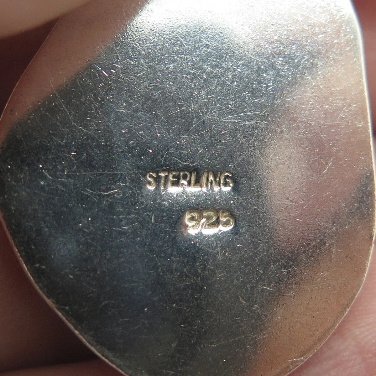 925 Sterling Silver Vintage Dichroic Glass Modernist Pendant