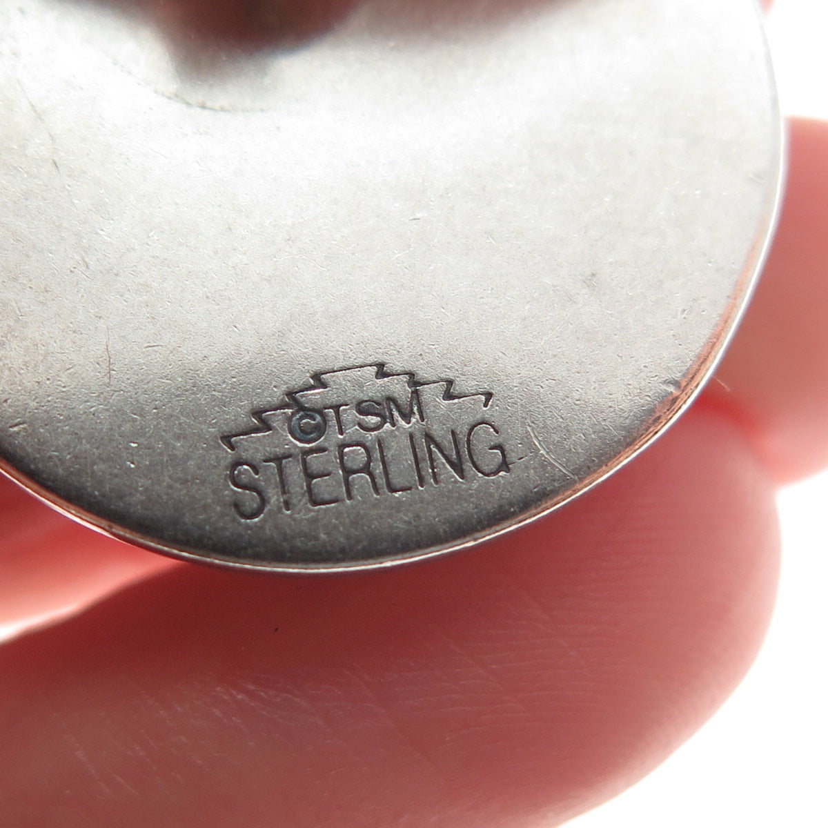 TSM THE SILVER MESA Old Pawn 925 Sterling Silver Vintage Turtle Tribal Earrings