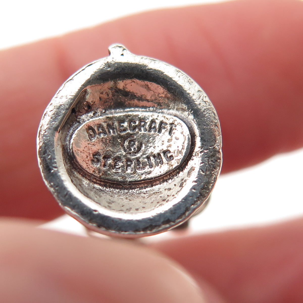DANECRAFT 925 Sterling Antique Art Deco Retro Candlestick Phone 3D Mini Pendant