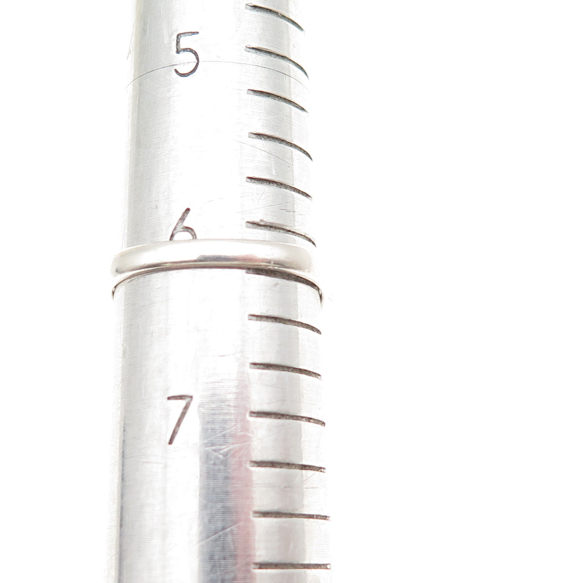 925 Sterling Silver Vintage Real Round-Cut Blue Topaz Modernist Ring Size 6.25