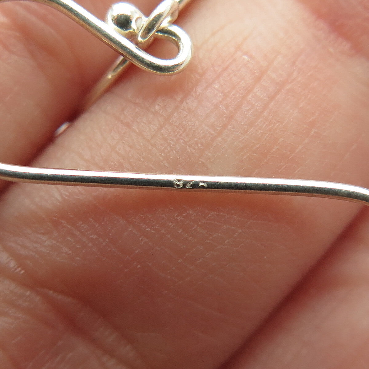 925 Sterling Silver Spiral Dangling Earrings