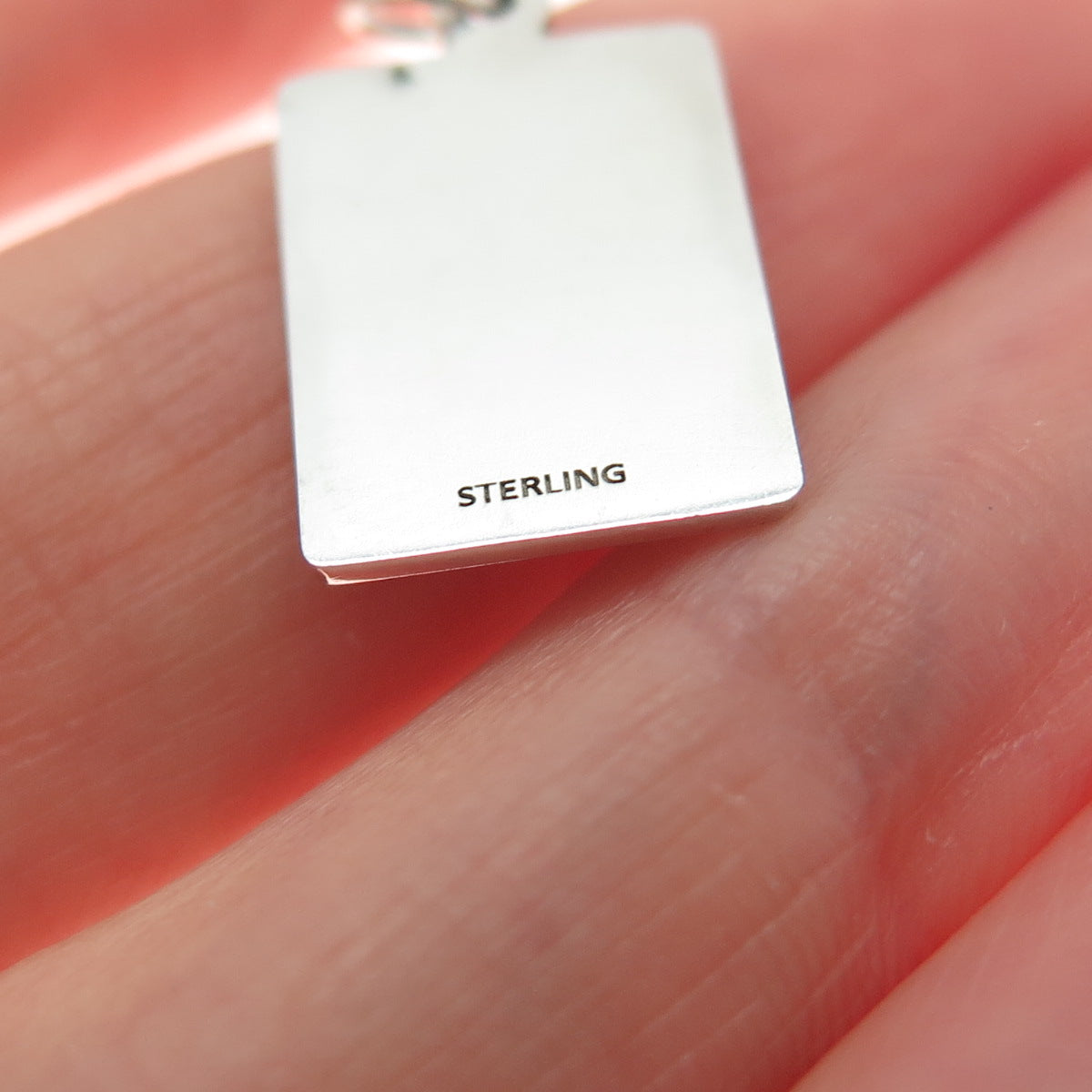 925 Sterling Silver Enamel I'm Not Afraid To Eat Alone Minimalist Charm Pendant