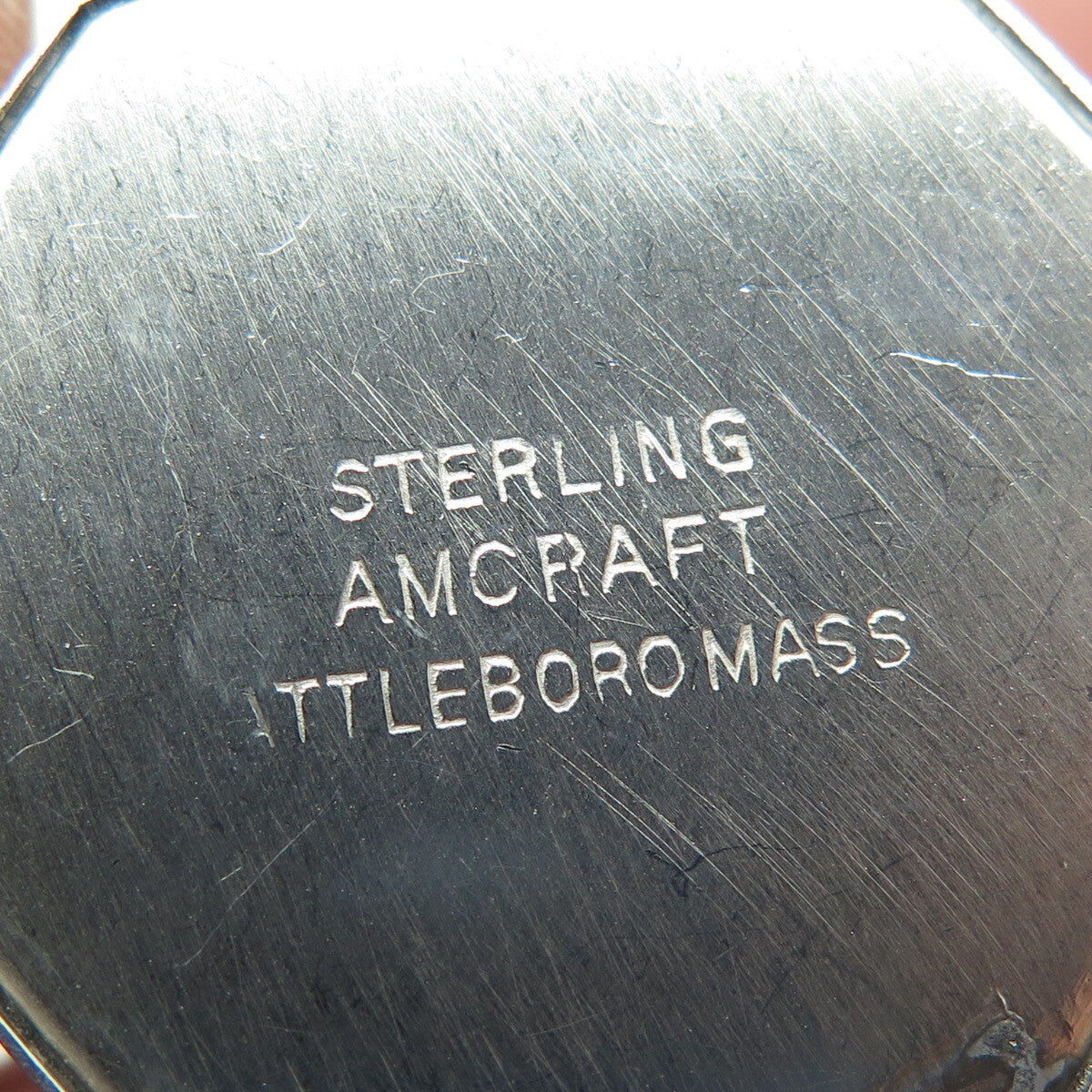 AMCRAFT Attleboro Mass 925 Sterling Silver Antique Teapot Tea Diffuser Strainer