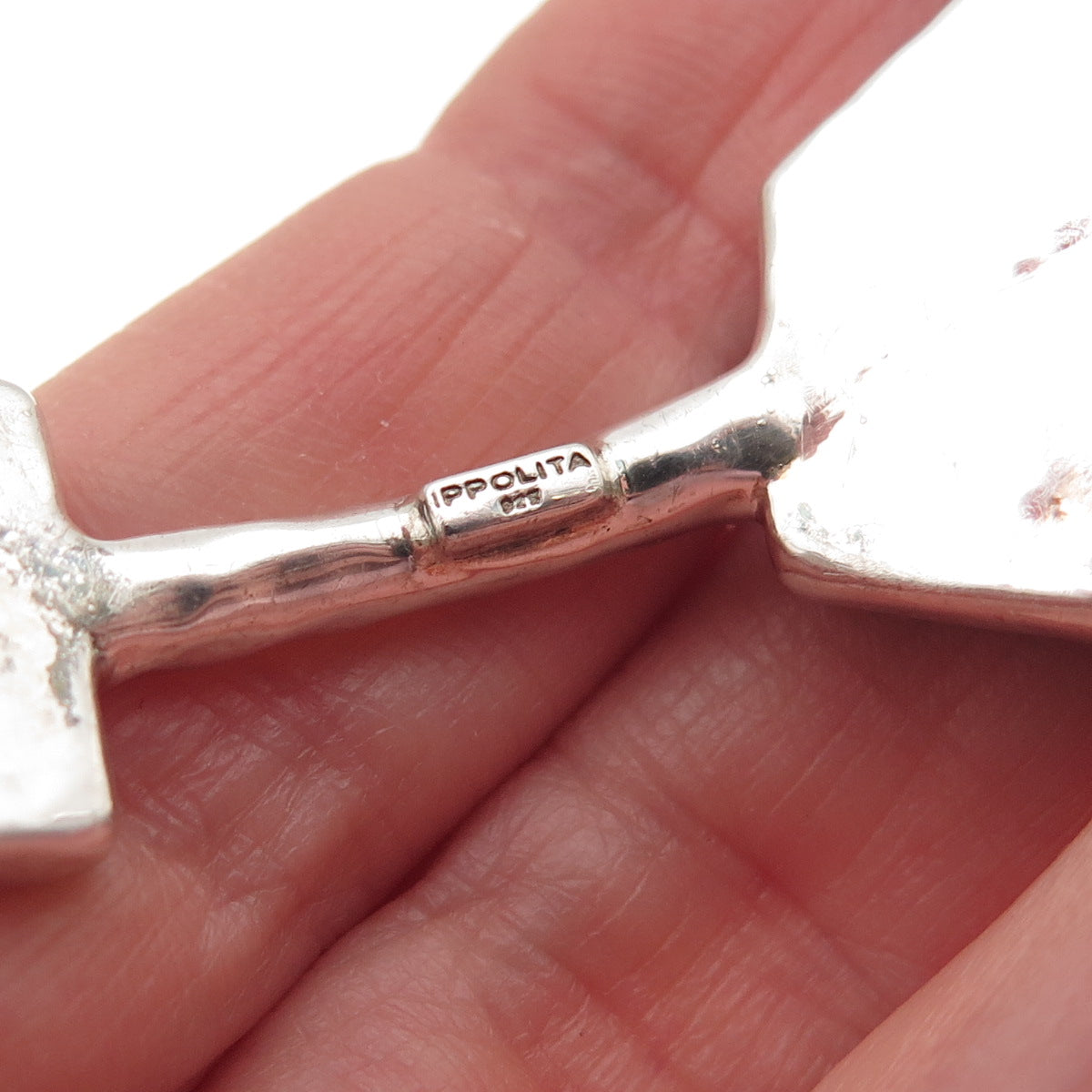 IPPOLITA 925 Sterling Silver Real Doublet MOP Rock Candy Bangle Bracelet 7.75"