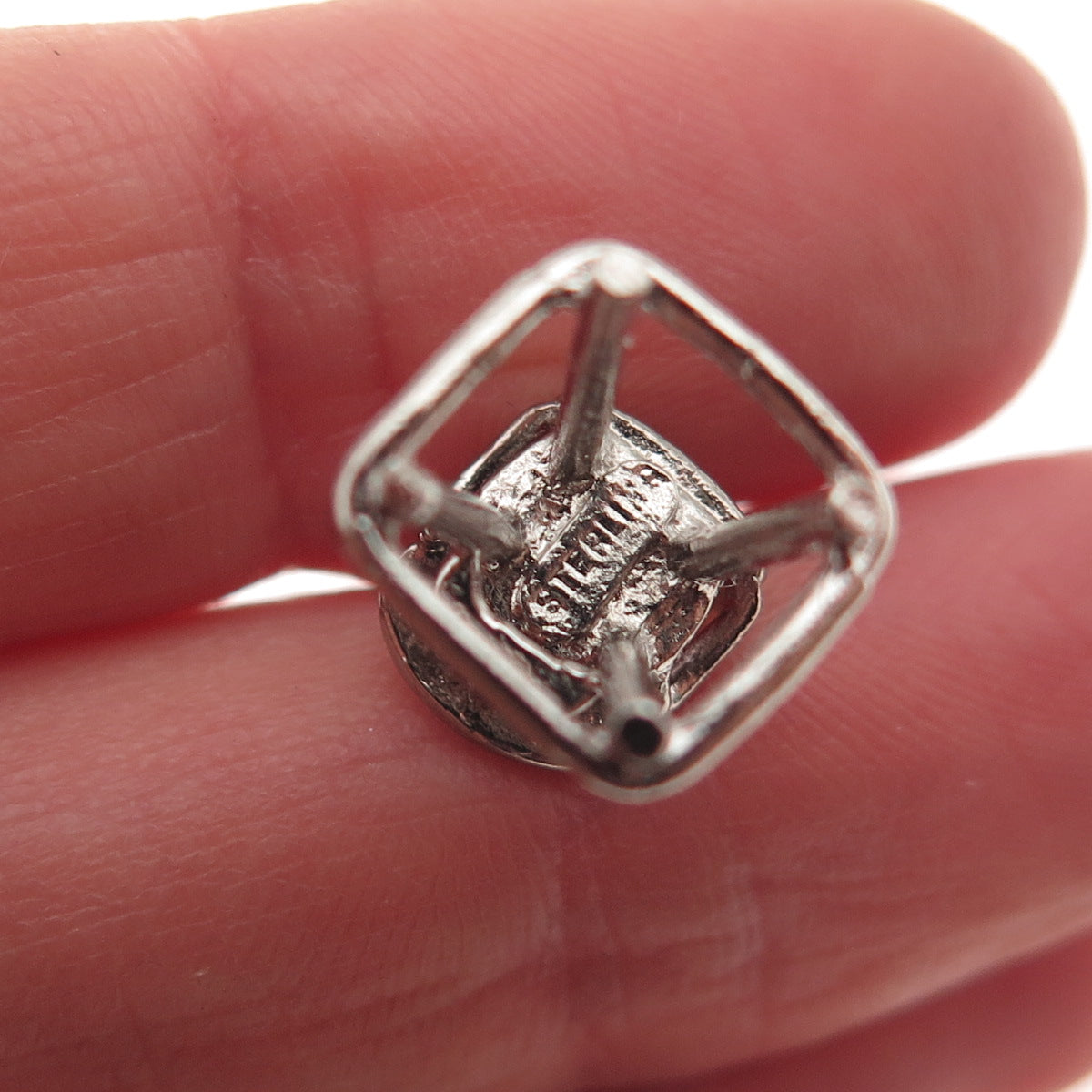 925 Sterling Silver Vintage Baby High Chair 3D Mini Charm Pendant
