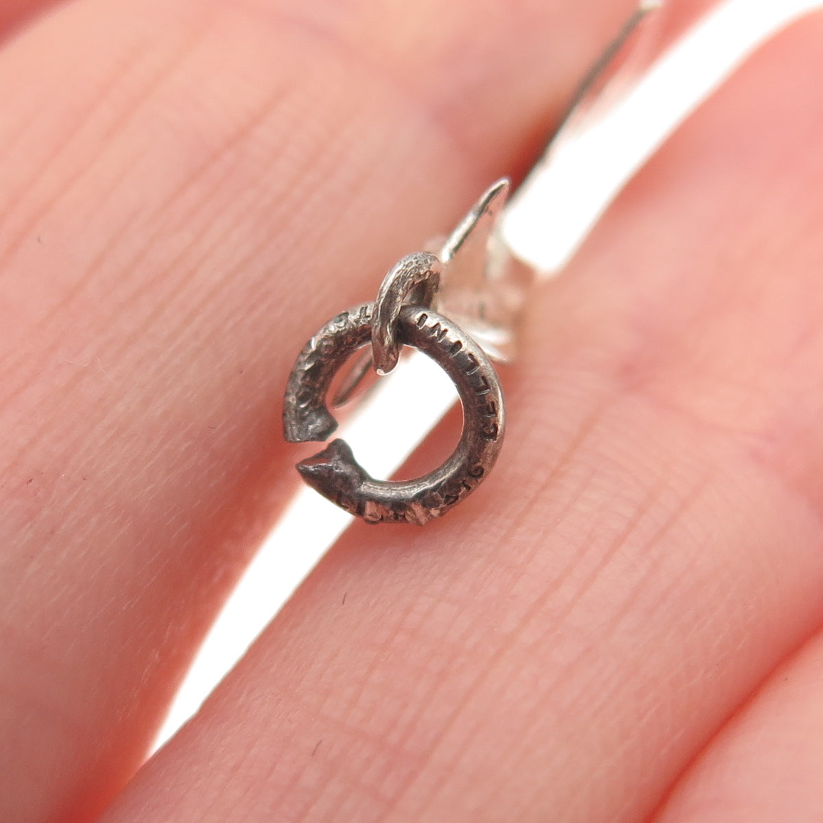 Cellini Sterling Silver Vintage F-4 Phantom II Fighter Aircraft 3D Charm Pendant