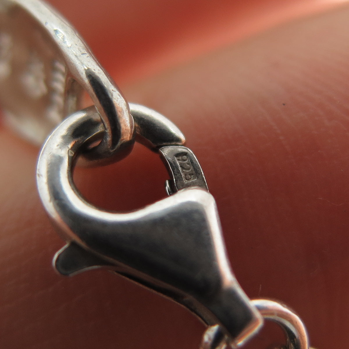 HAGIT GORALI 925 Sterling Silver Vintage Israel Modernist Chain Necklace 20"