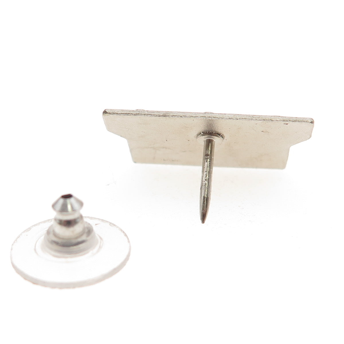 925 Sterling Silver Vintage Symbol of People Tie Tack / Lapel Pin
