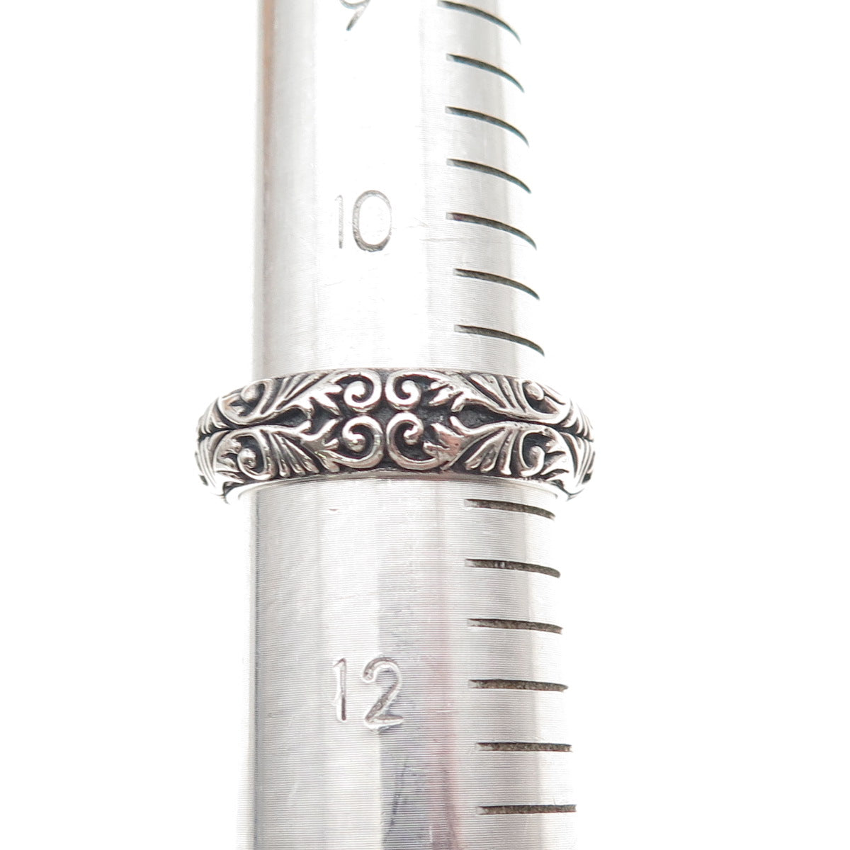 Clocks & Colours 925 Sterling Silver Vintage Cross Oxidized Ring Size 11.25