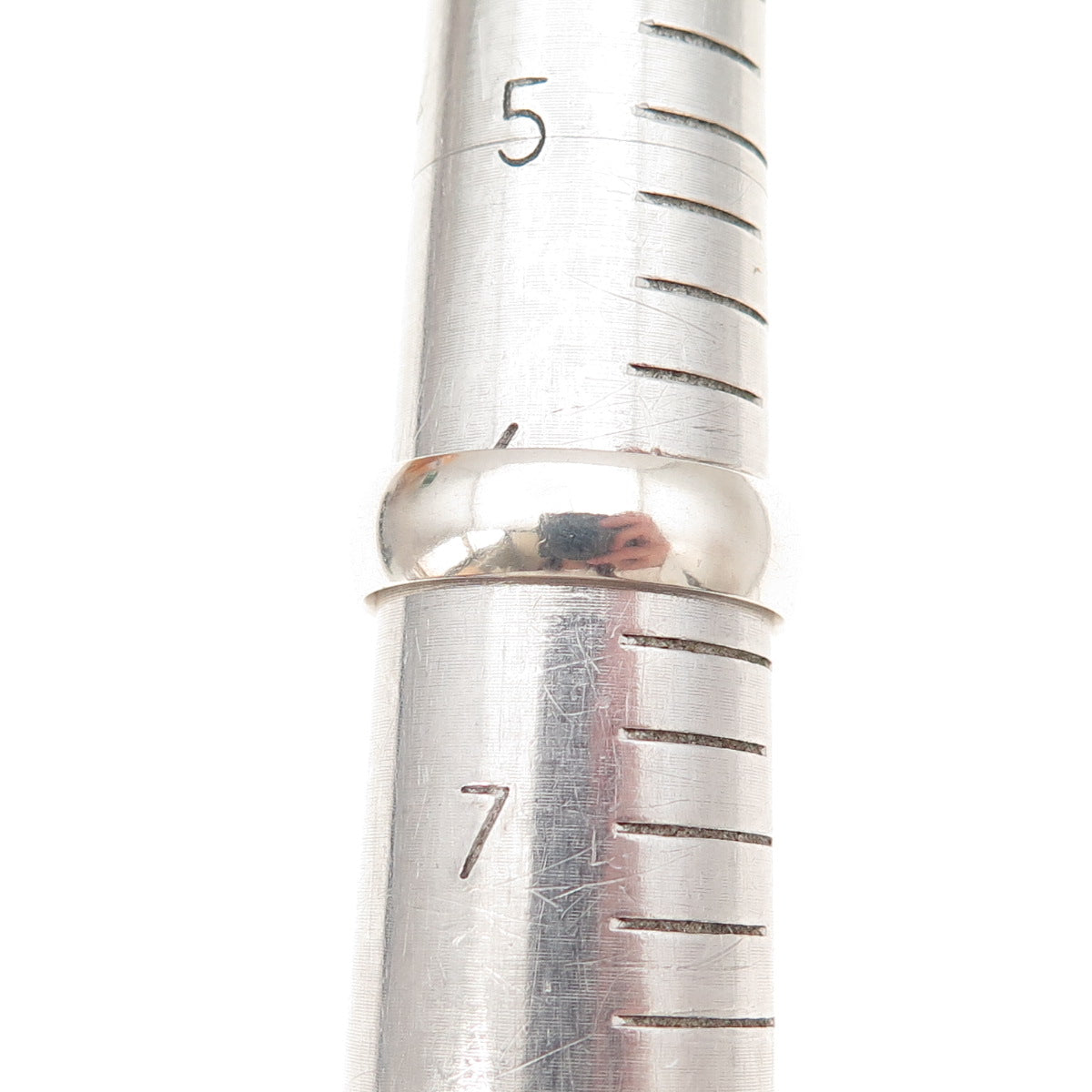 925 Sterling Silver Vintage Classic Wedding Band Ring Size 6.25