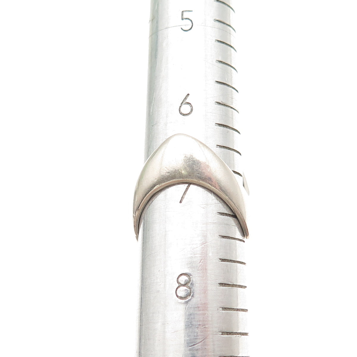 Bernhard Hertz 925S Sterling Silver Vintage Denmark Modernist Ring Size 7.5