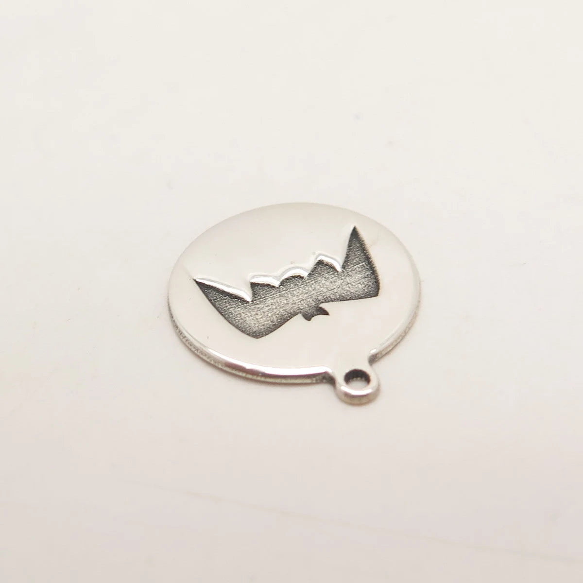 925 Sterling Silver USA Two In Town Bat Charm Pendant