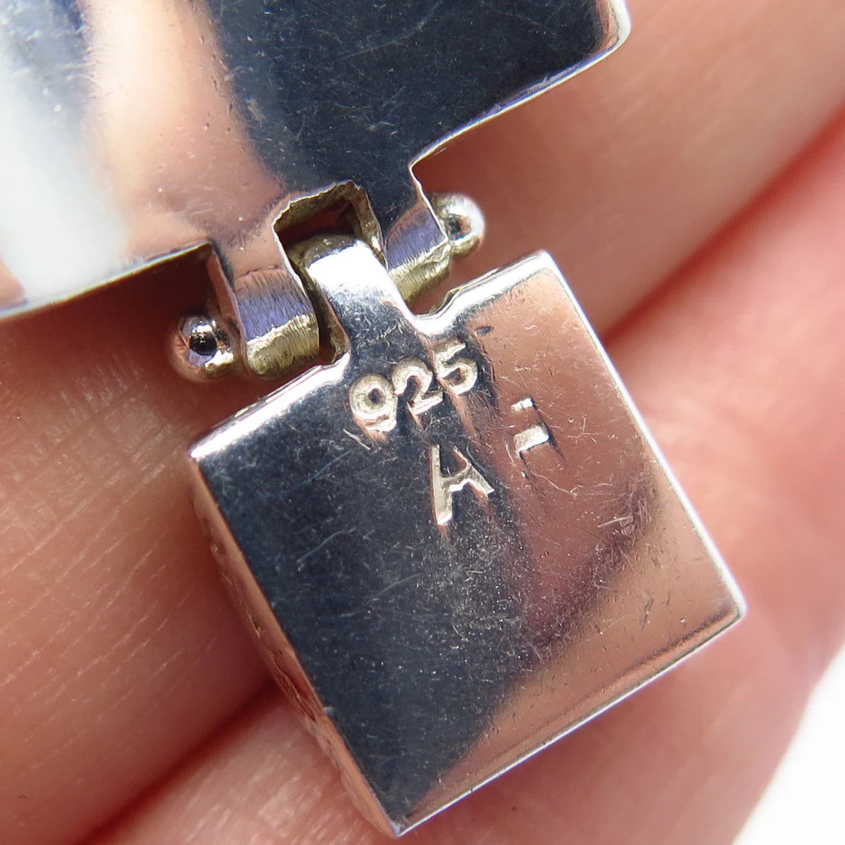925 Sterling Silver Vintage Ornate Tribal Pendant