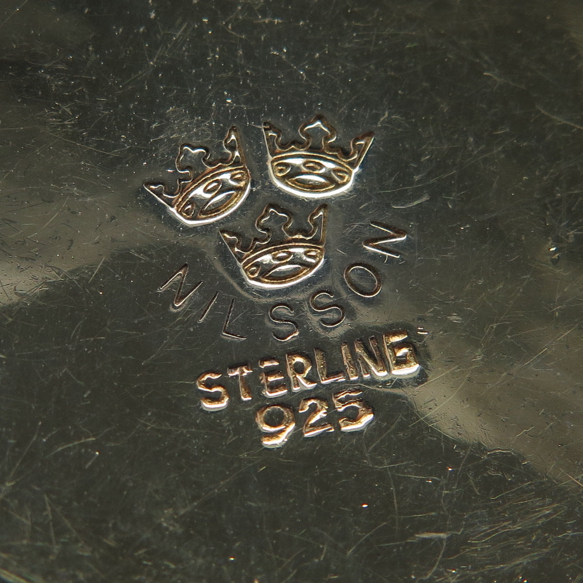 ROBERT & TERESA NILSSON 925 Sterling Silver Gold Plated Vintage Lapis Pendant