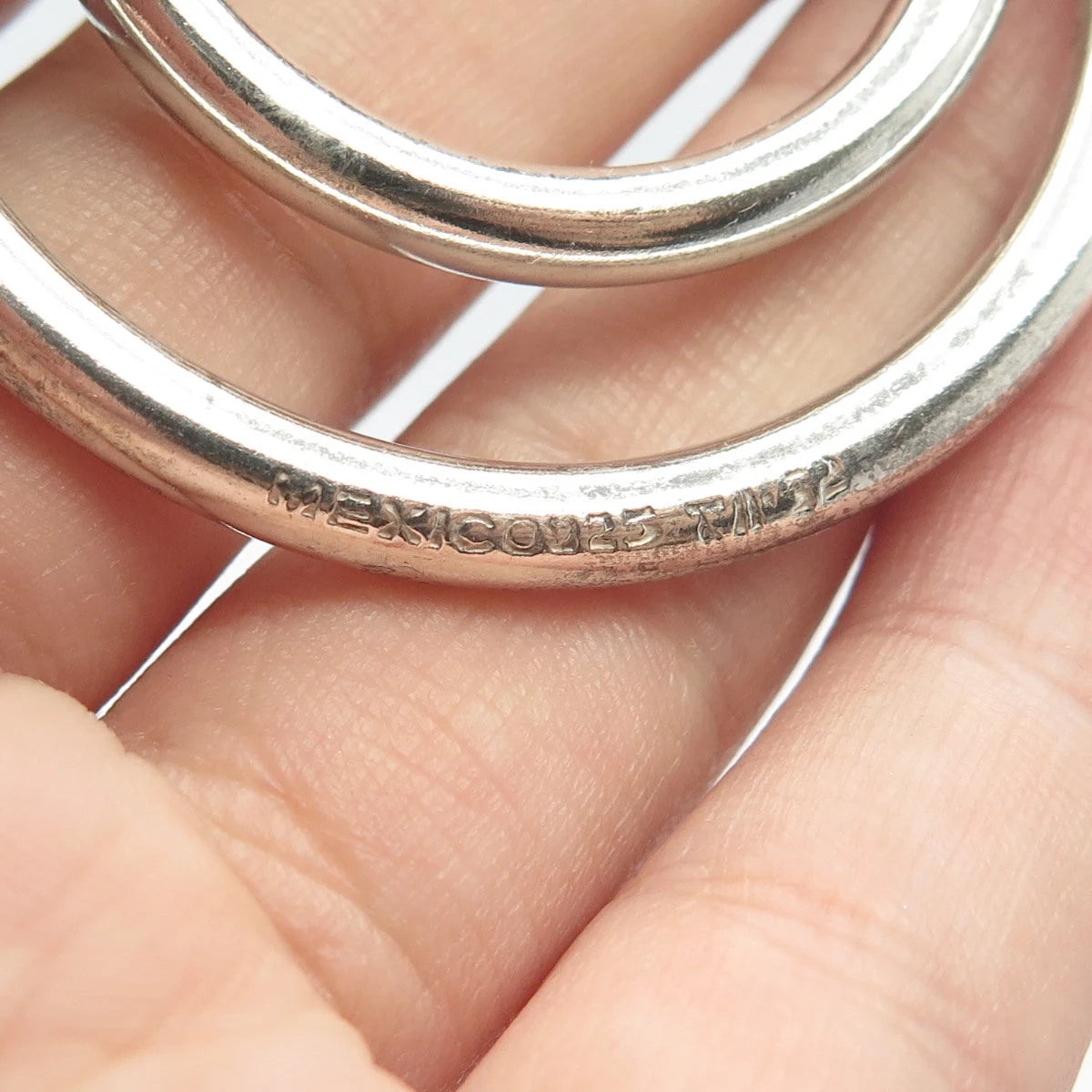 925 Sterling Silver Vintage Mexico Modernist Pin Brooch