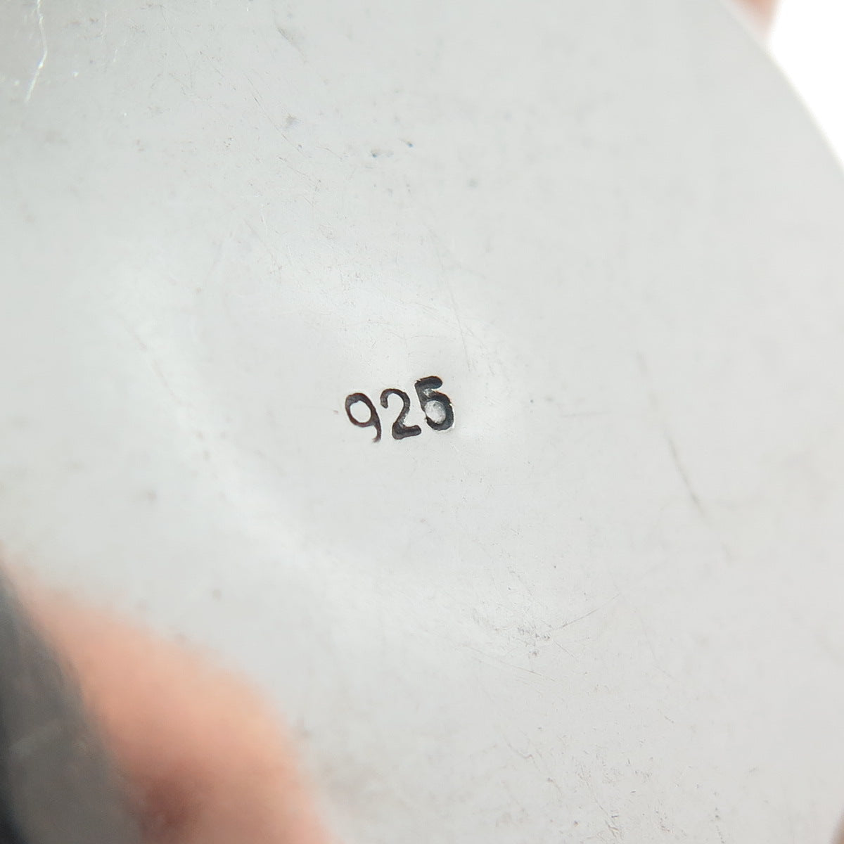 925 Sterling Silver 2-Tone Vintage Ottoman Tughra Ornate Oxidized Pendant