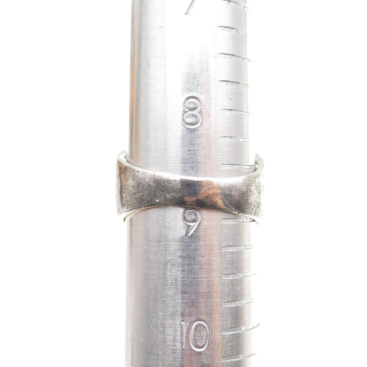 925 Sterling Silver Vintage Celtic Woven Oxidized Ring Size 9