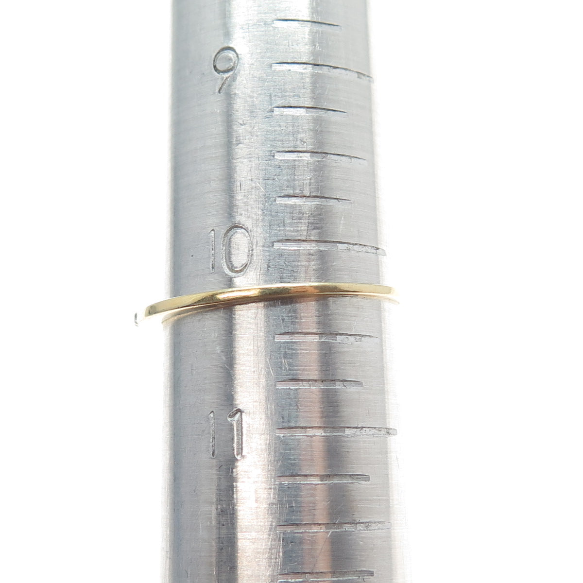 DBJ DEE BERKLE 925 Sterling Gold Plated Real Diamond Stackable Ring Size 10.25