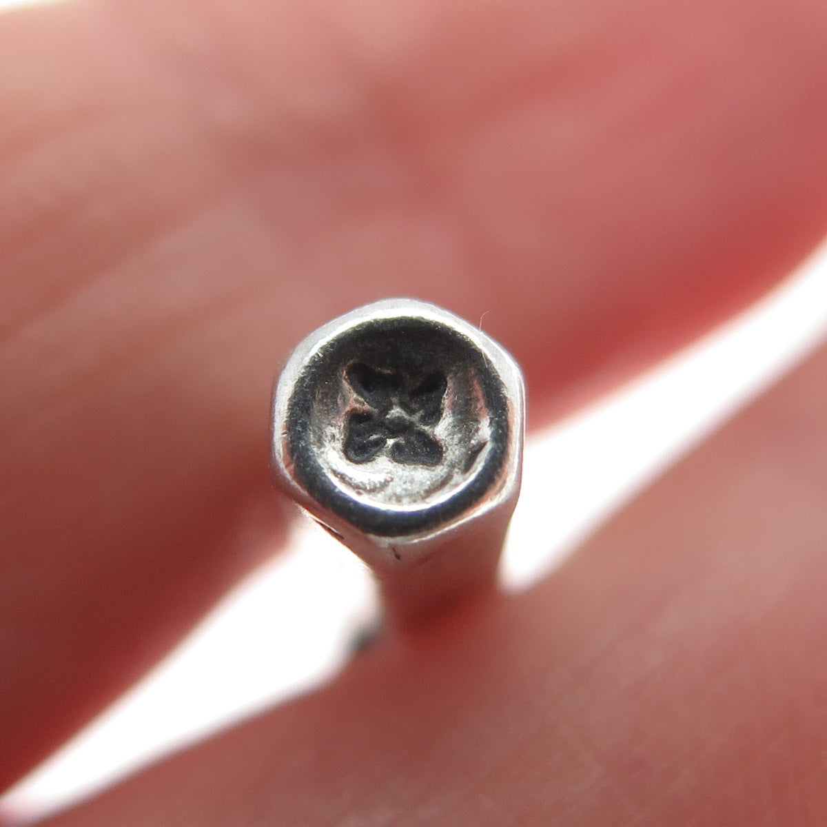 SUNWEST 925 Sterling Silver Vintage Baby Bottle Minimalist 3D Charm Pendant