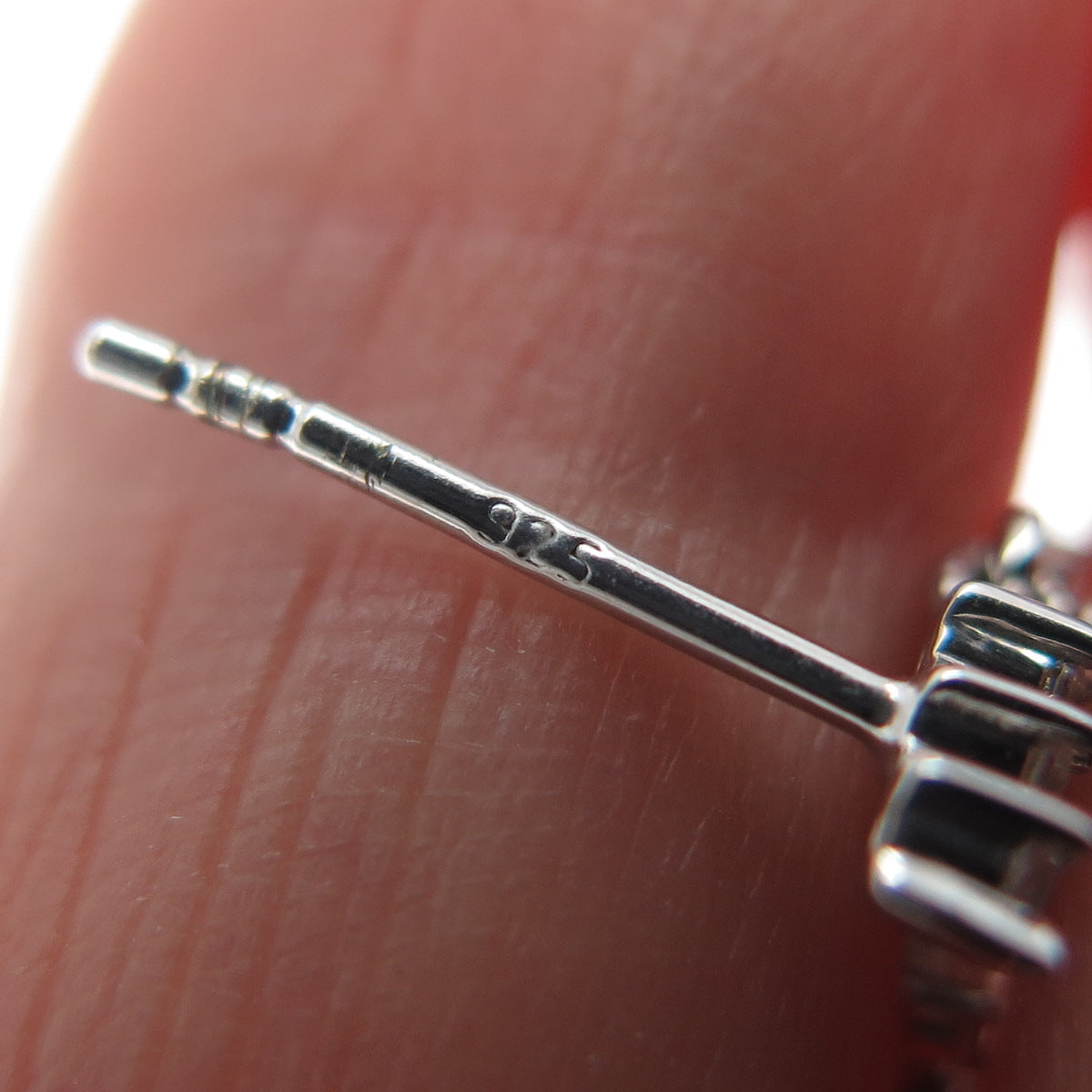 925 Sterling Silver Round-Cut C Z Articulated Petal Dangle Earrings