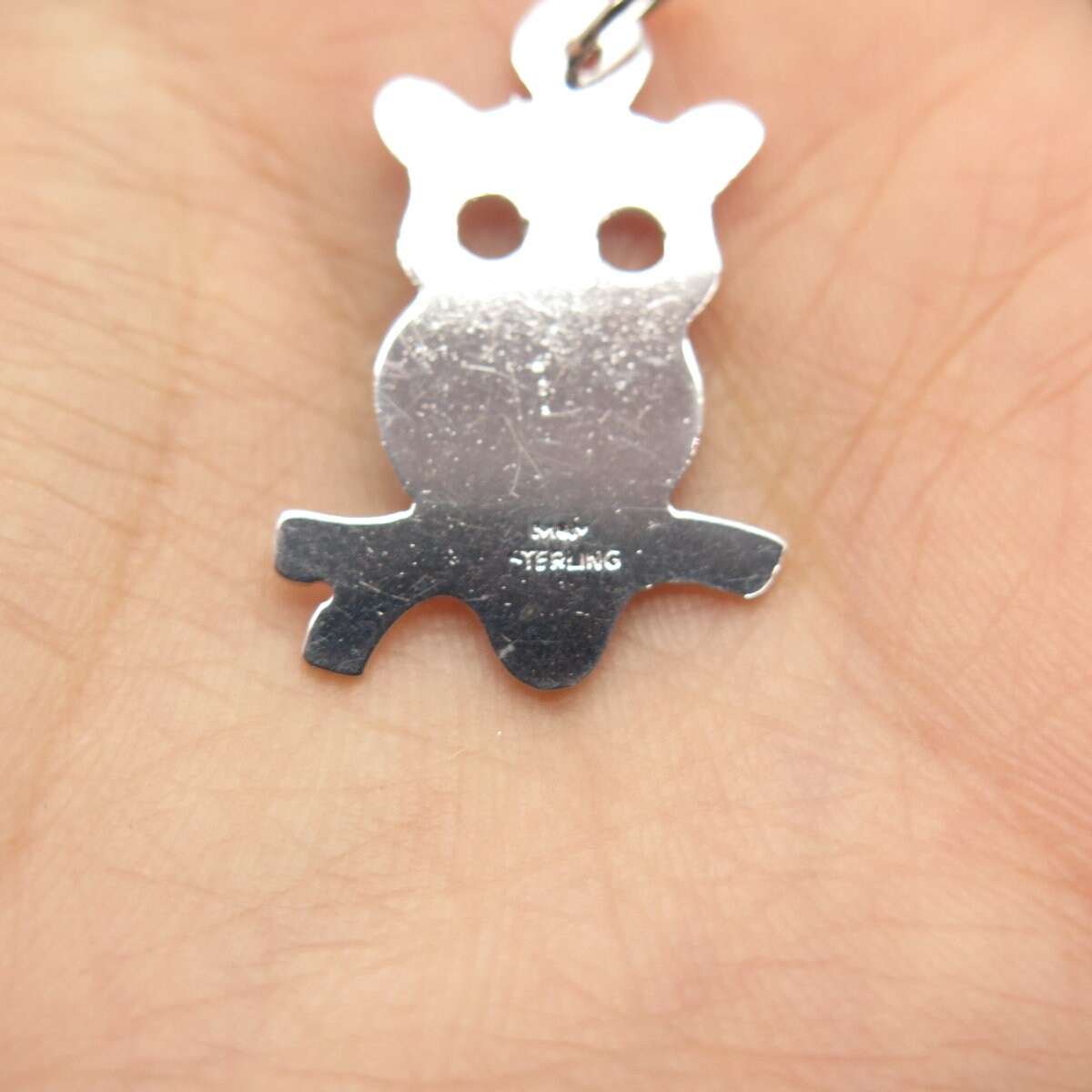 925 Sterling Silver Vintage Bird Charm Pendant