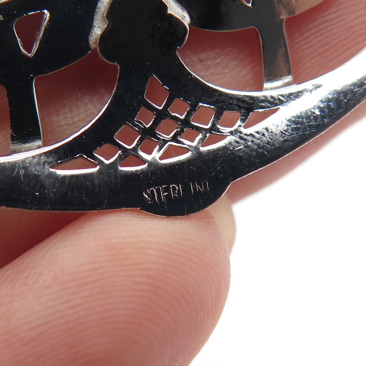 925 Sterling Silver Antique Real Marcasite Gemstone Rose Floral Pin Brooch