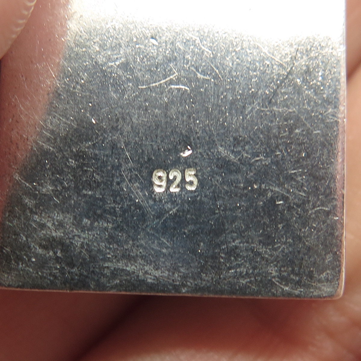 925 Sterling Silver Vintage Real Jasper Gemstone Pendant