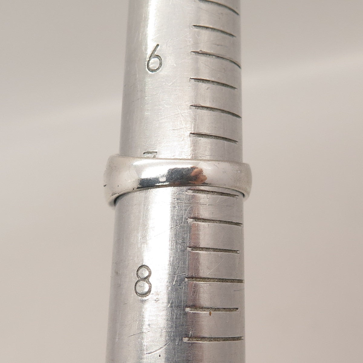 925 Sterling Silver Vintage Ribbed Ring Size 7.25