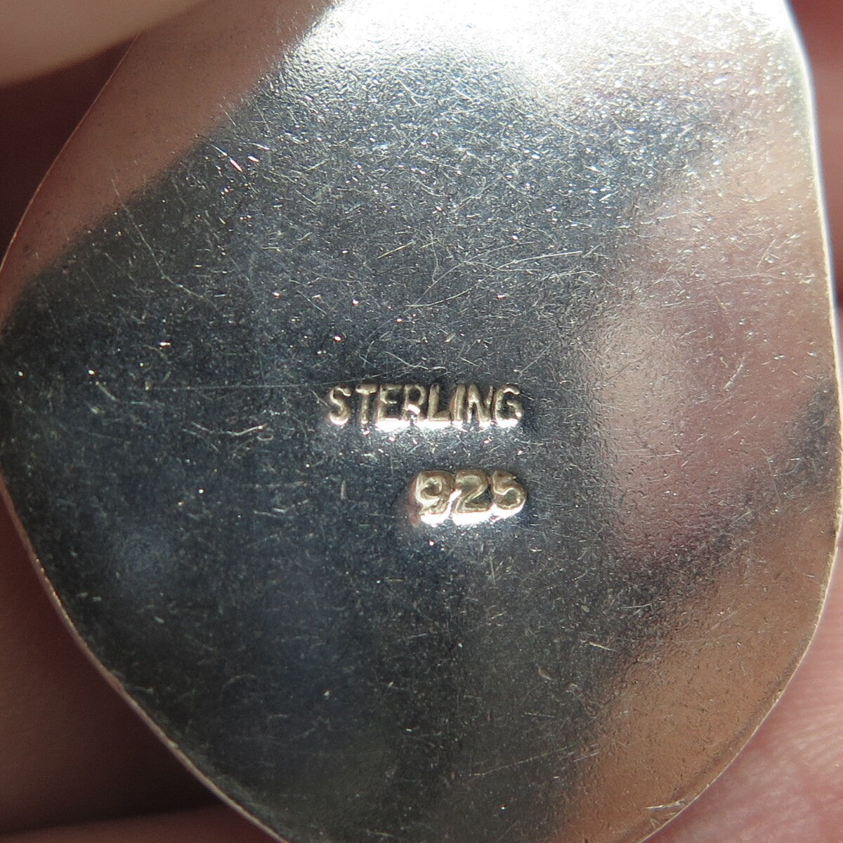 925 Sterling Silver Vintage Dichroic Glass Modernist Pendant