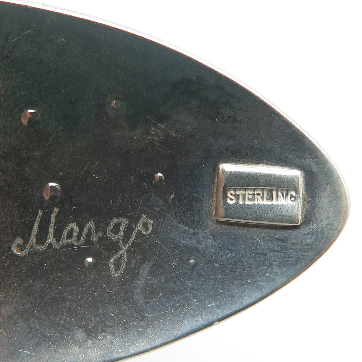 MARGO 925 Sterling Silver Vintage Modernist Mirage Pendant