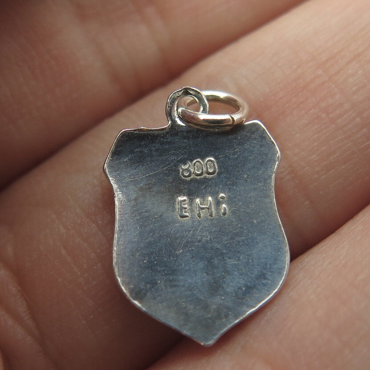 800 Silver Vintage EHi Enamel Innsbruck Goldenes Dachl Charm Pendant