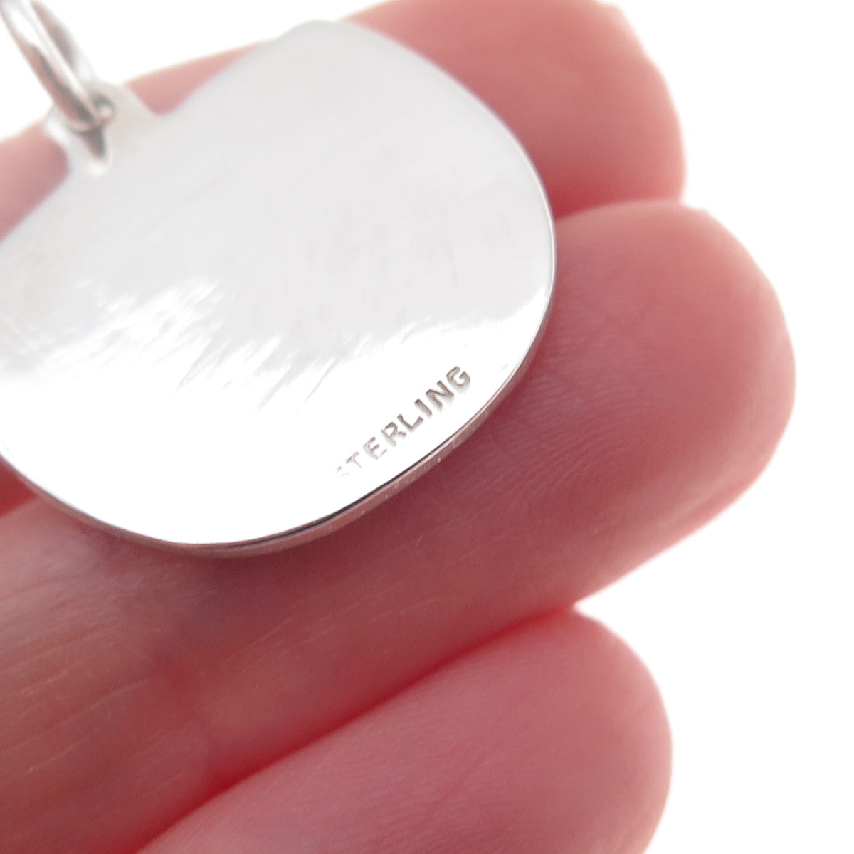 925 Sterling Silver Vintage Baby Diaper Oxidized Charm Pendant