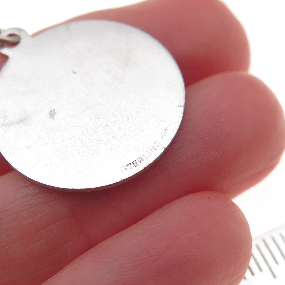 Griffith & Sons 925 Sterling Silver Vintage Happy Anniversary Charm Pendant