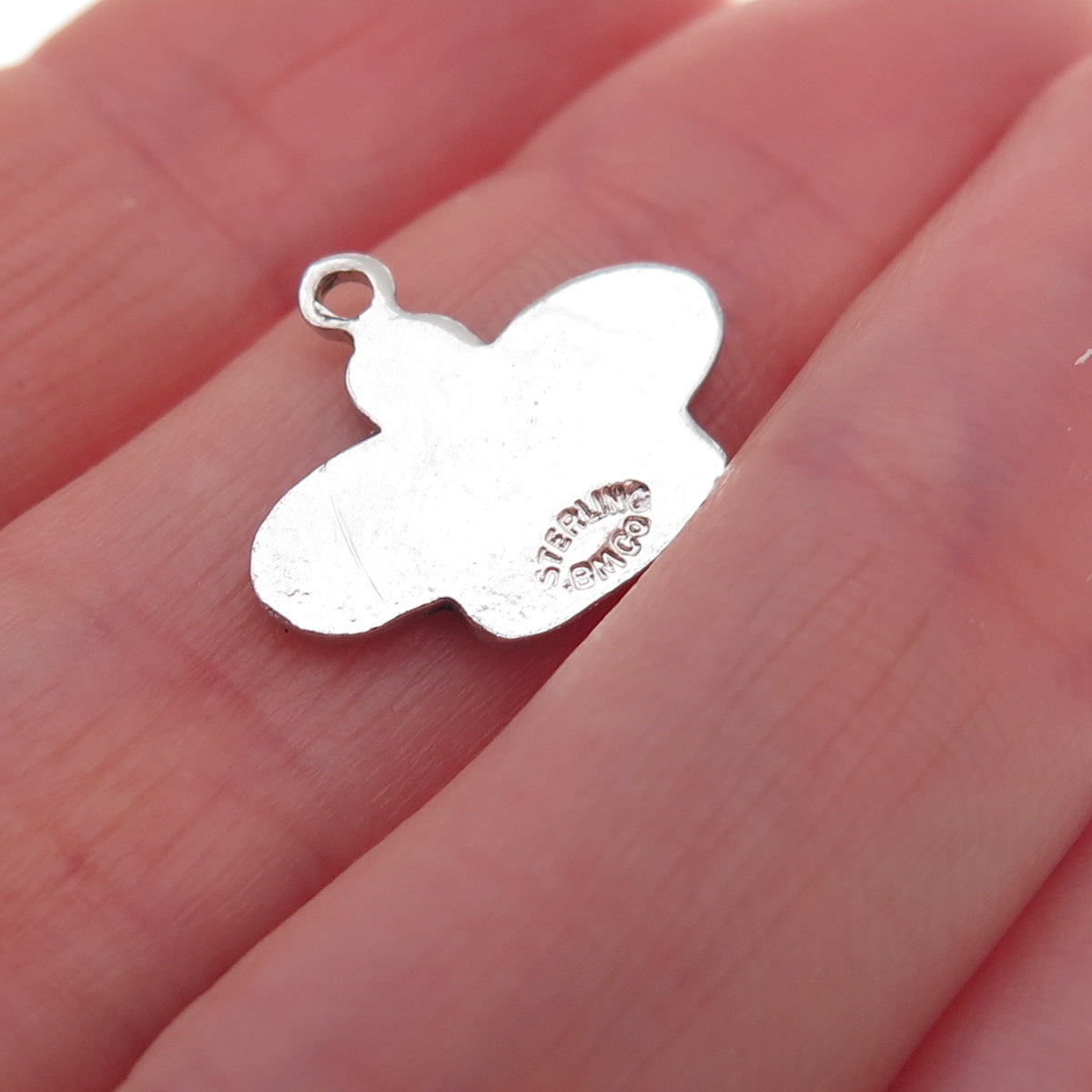 Breadner Co. 925 Sterling Silver Vintage Enamel Hat Charm Pendant
