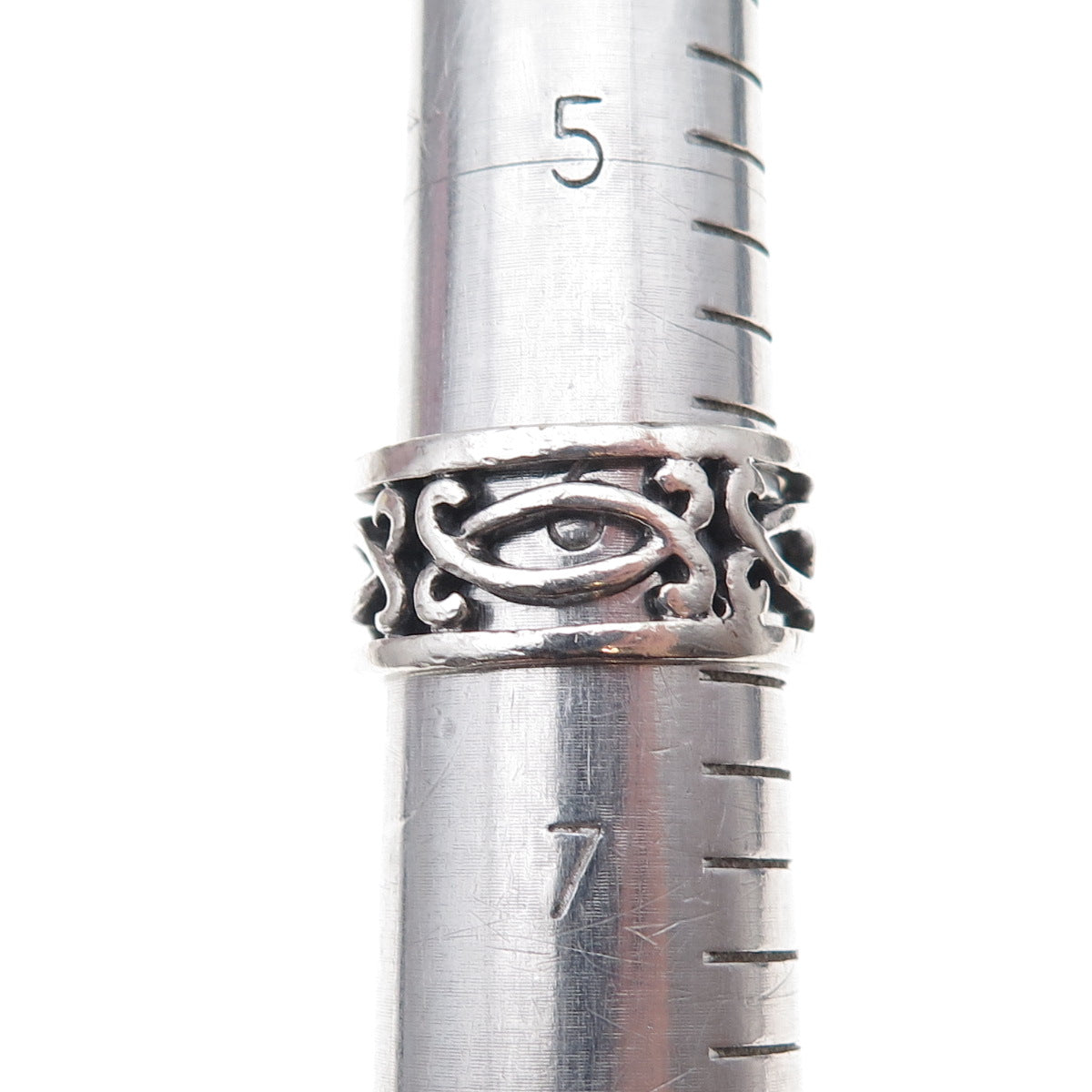 Mark Wasserman Samara 925 Sterling Silver Vintage Real MOP Band Ring Size 6.5