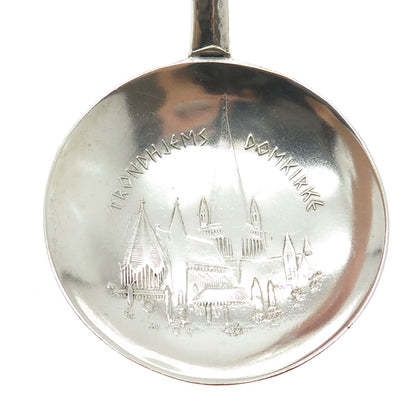 Eik Solv-Plett 700 Silver Vintage Norway Trondhjems Domkirke Spoon