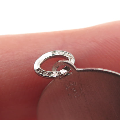BEAU 925 Sterling Silver Vintage Happy Birthday Cake Mini Charm Pendant