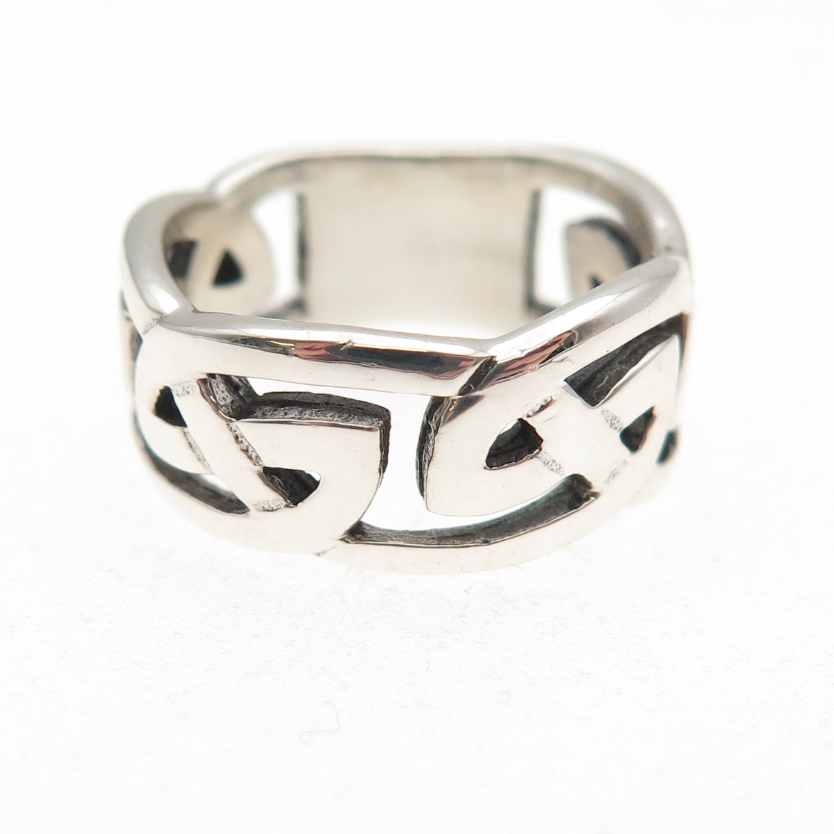 Kit Heath 925 Sterling Silver Vintage 1997 Celtic Knot Oxidized Ring Size 6.25
