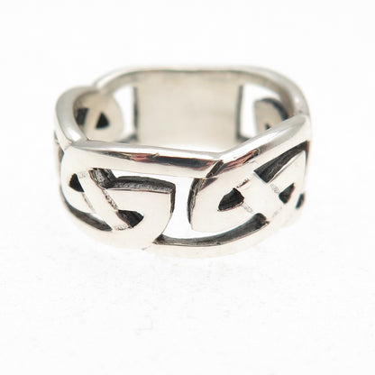 Kit Heath 925 Sterling Silver Vintage 1997 Celtic Knot Oxidized Ring Size 6.25