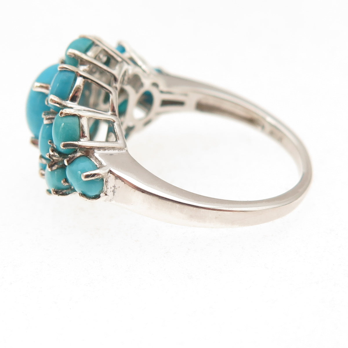 Chuck Clemency 925 Sterling Silver Real Sleeping Beauty Turquoise Ring Size 8