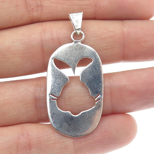 925 Sterling Silver Vintage Mexico Bugs Bunny Tag Pendant
