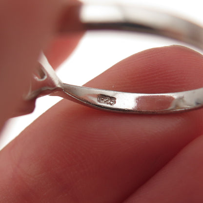 925 Sterling Silver Canary & White C Z Teardrop Ring Size 9.25