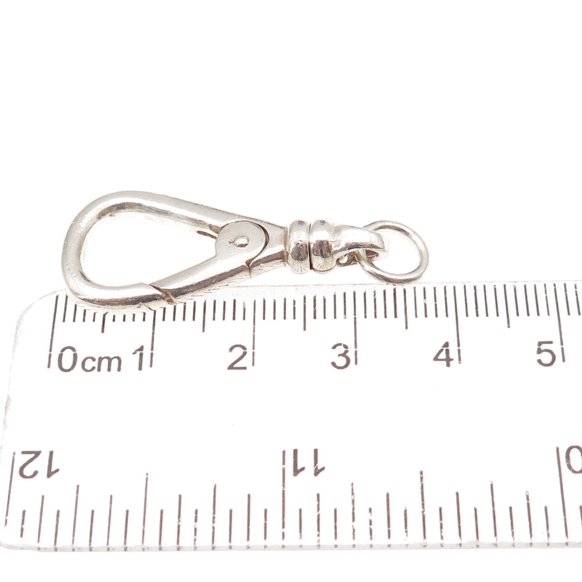 925 Sterling Silver Vintage Bracelet / Necklace Swivel Push Clasp