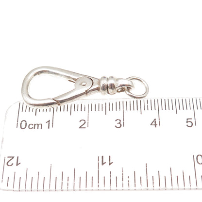 925 Sterling Silver Vintage Bracelet / Necklace Swivel Push Clasp