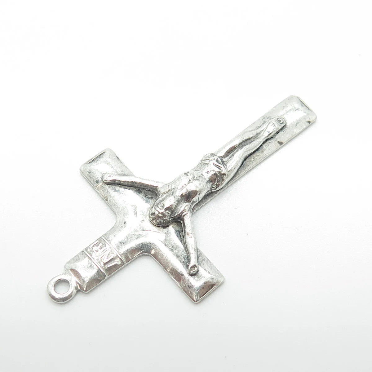925 Sterling Silver Vintage Bliss Mfg Crucifix Cross Religious Pendant