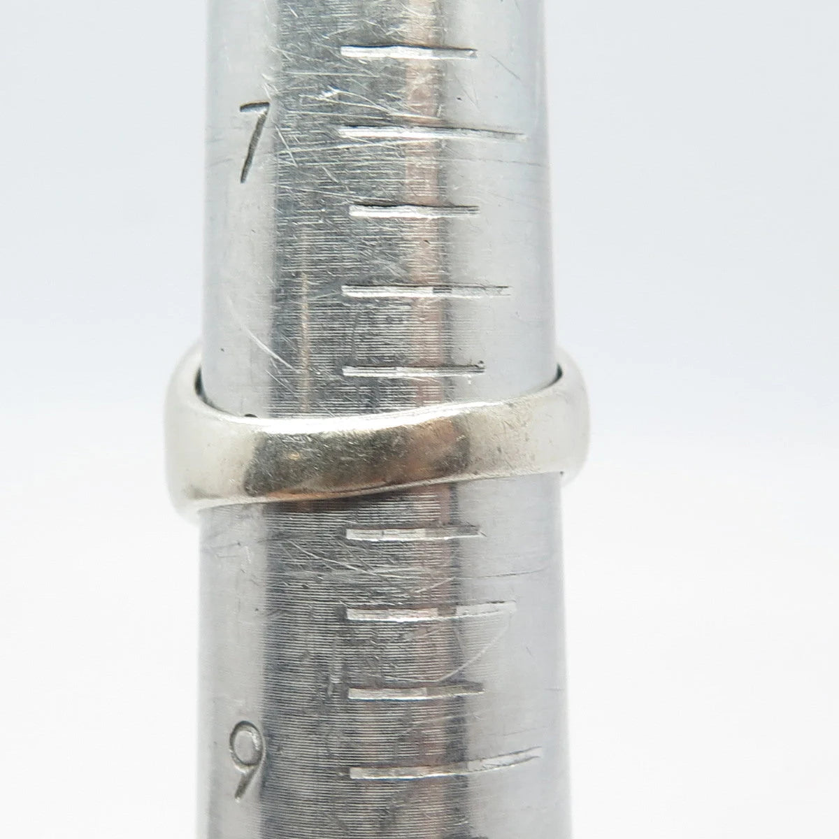 925 Sterling Silver Vintage Crossover Ring Size 8.25
