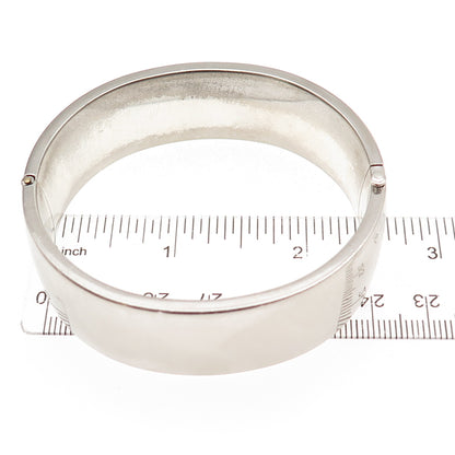 Carl Art 925 Sterling Silver Antique Art Deco Floral Bangle Bracelet 7.25"