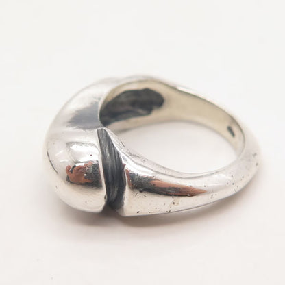 925 Sterling Silver Vintage Twisted Ring Size 5.5